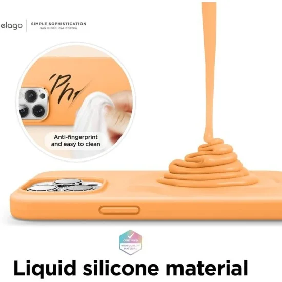 Cover Iphone 13 Pro Silicone Elago - Orange